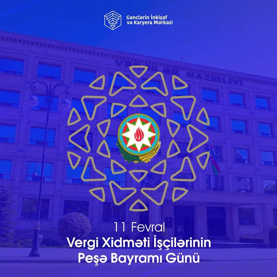 Bu gün ölkə iqtisadiyyatının inkişafında mühüm rolu olan Vergi Xidməti İşçilərinin Peşə Bayramı Günüdür. 
Vergi Xidməti işçilərini təbrik edir, ölkəmizin iqtisadi yüksəlişinin təmin olunmasında hər birinə uğurlar arzulayırıq. 🙂

#AzGF #GİKM #MingəçevirGİKM #MingəçevirGəncləri