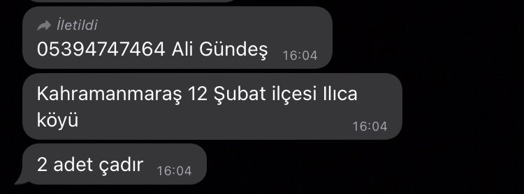ACİL ÇADIR YARDIMI !!!!!!
Kahramanmaraş 12 Şubat ilçesi Ilıca Köyüne iki adet çadır yardımı gerekli bu bölgeye yakın olan veya yardım edebileceklere duyurulur.
#cadirihtiyaci #Kahramanmaras #YARDIM