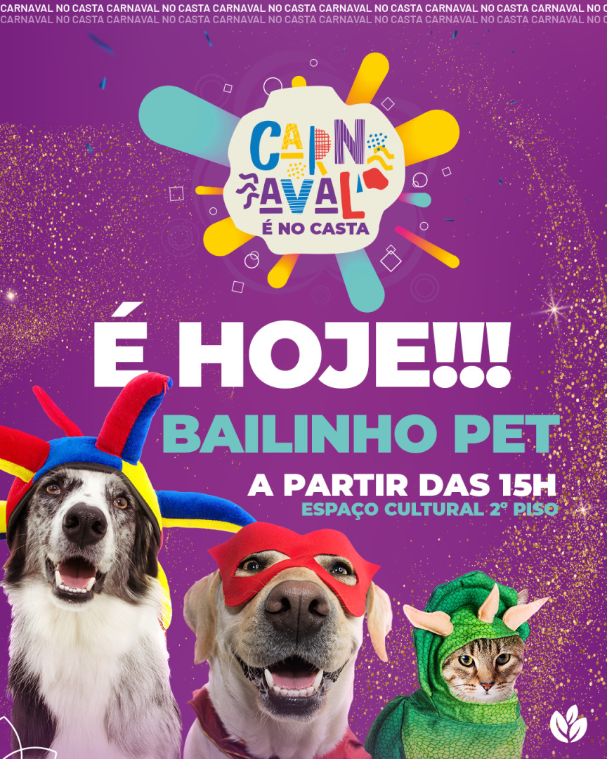 CastanheiraShop's tweet photo. Hoje começa o carnaval do Castanheira Shopping! Traga seu amigo pet para partici... https://t.co/NIq0krvSUi https://t.co/OZkufw0kcT