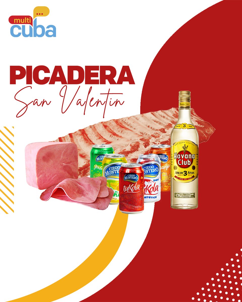 MultiCuba's tweet photo. Cada vez queda menos para el día más romántico del año 🫣
¿Ya pensaste en tu regalo 🎁 ?
😎No solo hay para tu otra mitad, también para todo el familión:
📲https://t.co/NgxYrK2YNy
#MultiCuba #SanValentin #CombosparaCuba
#DeCubanoaCubano
#Combosdecomida #sanvalentin https://t.co/PCCHW9eWaL