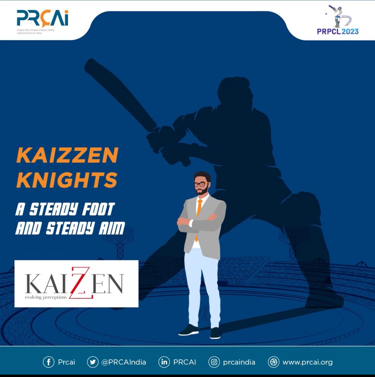 KaizzenComm's tweet image. Our super energetic team, #KaizzenKnights is all set for an exciting inning at the #PRPCL2023. With our winning strokes and boundaries, we will keep victory by our side.
#Kaizzen #Kaizzenites #HumansofKaizzen #IAmKaizzen
#PRideOfCricket #PRPCL #WeArePR #PRCAI #PRPCLNorth