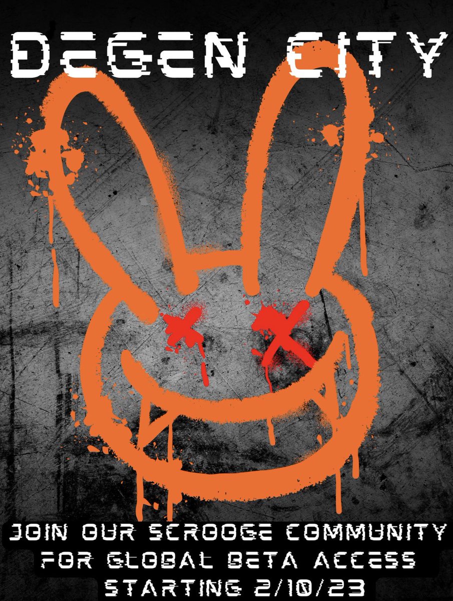 Always been a fan of #Scroogcoin, the team and community are relentless

They have just released the beta version of the new #P2E game degen city and it looks dope!

They have also included me in the game which I’m stoked about TY 🤝

Join the TG for info: t.me/scroogecoingold