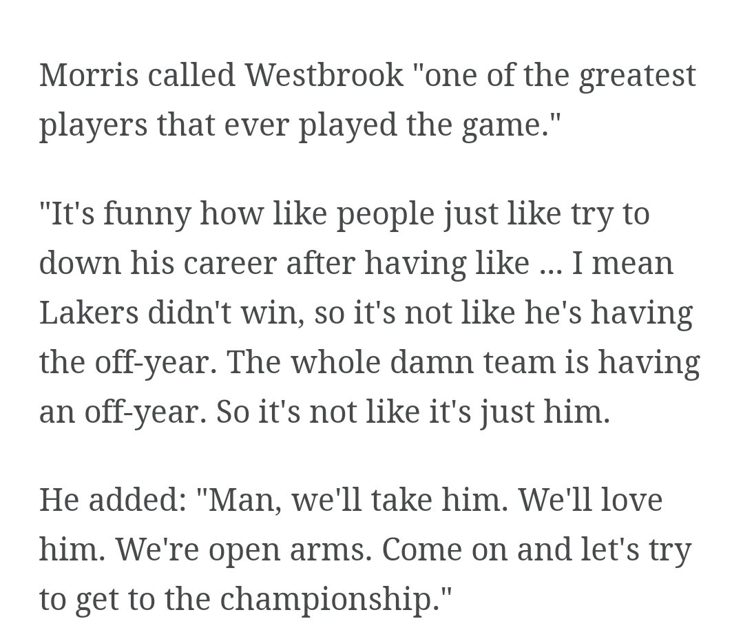 TheWestWolfPod's tweet photo. Paul George on Russell Westbrook. 
2nd is Morris on Russell Westbrook. 

Later on Paul George said "I hope Russ sees this."

Full article link: https://t.co/iekUm3mW8c https://t.co/ZSFwHAlxz2