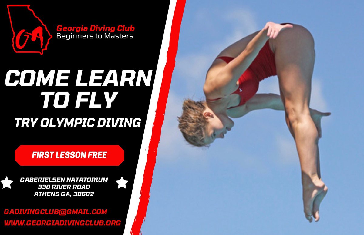 Come learn to fly with us &amp; learn a new sport with Georgia Diving Club! #titantide #titanpride <a href="/TitanAthIetics/">N. Oconee Athletics</a> <a href="/MalcomBridgeMS/">Malcom Bridge Middle</a> <a href="/RBESRockets/">RBESRockets</a> <a href="/MBES_Eagles/">MBES Eagles</a> <a href="/OconeeCountyMS/">Oconee County MS</a> <a href="/HighShoals_Hawk/">High Shoals</a> <a href="/DcesDragons/">DCESDragons</a> <a href="/OCESchiefs/">OCES Chiefs</a> <a href="/ocpslittlechief/">Oconee Primary</a> <a href="/CFESmustangs/">Colham Ferry Elem</a>