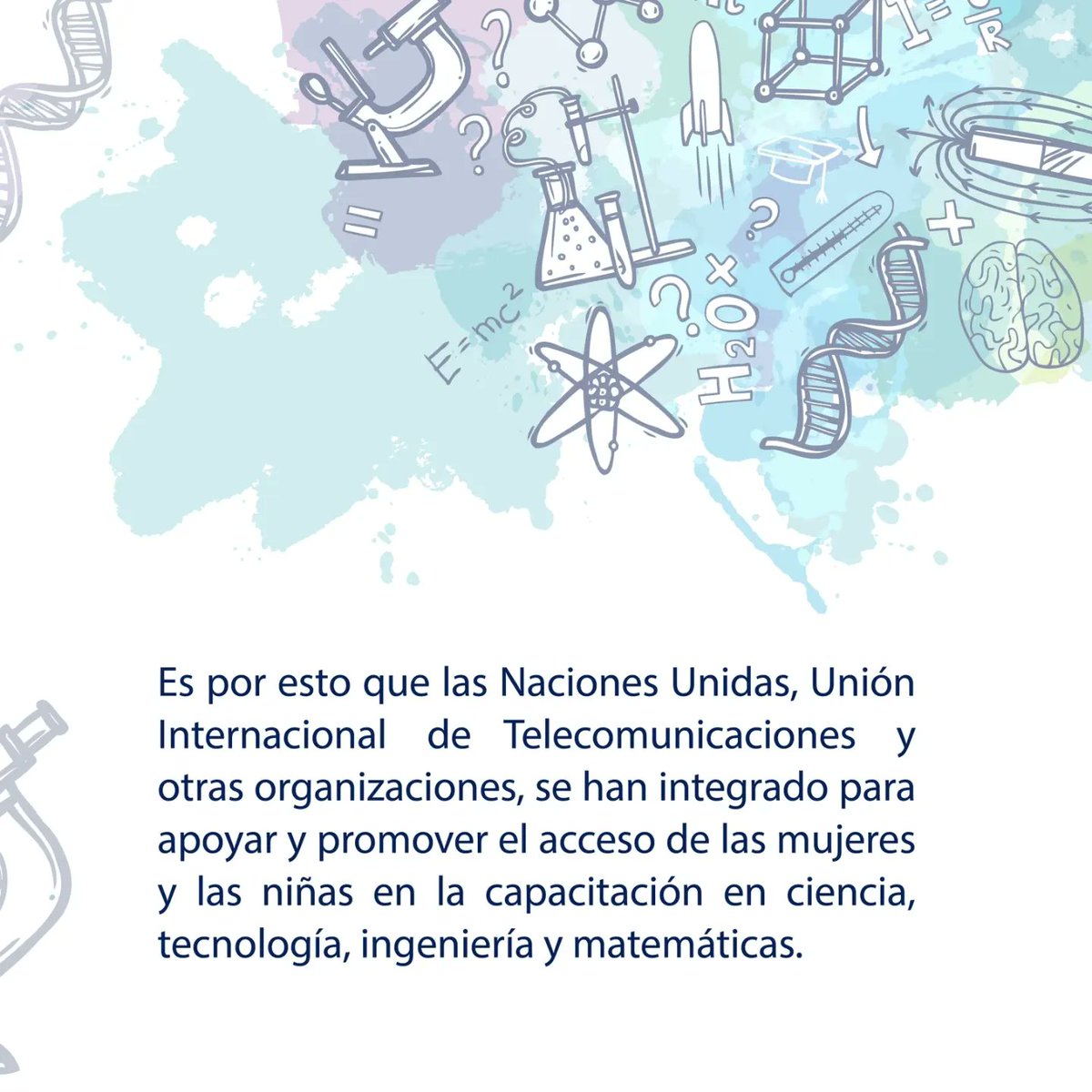 IndotelRD's tweet photo. El objetivo fundamental de destacar este día👩🏽‍🔬, es promover una mayor participación e inclusión de las mujeres y las niñas en las áreas de la ciencia 🔬 y la tecnología🌐. https://t.co/03j9mhxYNb