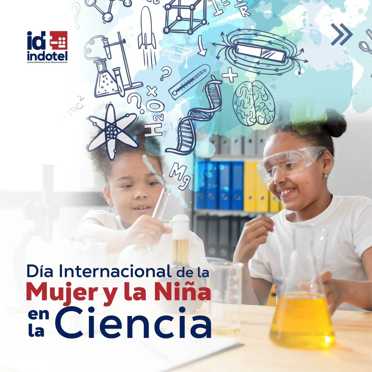 IndotelRD's tweet photo. El objetivo fundamental de destacar este día👩🏽‍🔬, es promover una mayor participación e inclusión de las mujeres y las niñas en las áreas de la ciencia 🔬 y la tecnología🌐. https://t.co/03j9mhxYNb