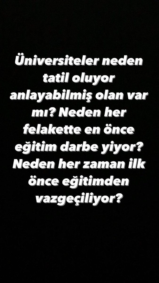 Alınan yanlış ve şaka gibi olan bu karardan acilen dönülmelidir.  Gerekirse üniversiteler ertelenmeli ama eğitime kapatılmamalıdır. #uzaktan