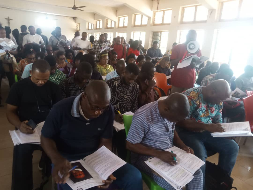 As part of the preparation for the upcoming 2023 general election, Today 11th feb. Is the day1 of an ongoing Traning of the supervisory presiding officer (Spo) at Bishop Anthony nwaedo hall.Which is presided over by the Hon. Rec Prof Ike C Uzochukwu &amp; the training officers.
