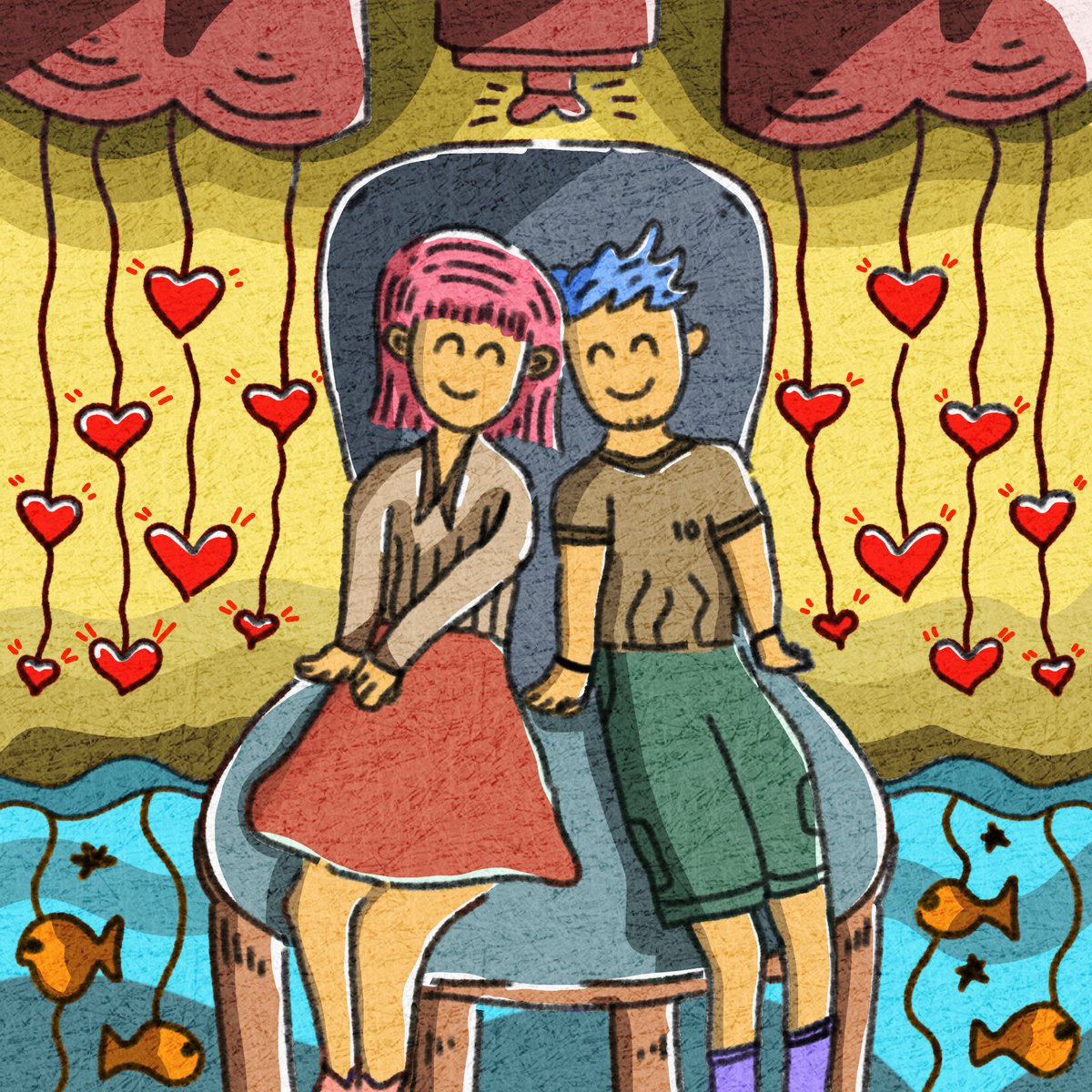 Gm/Gn!💕

List on edition 'Sit Together'
The feeling when your partner sits together, it really warms the heart and atmosphere. do you feel it too?..

20 edition • 0.12 ◎ 💕

Submission for 
#SekteRespect by <a href="/SatuSekte/">SATU SEKTE</a> 🔻

all holder will have a bonus on Valentine's Day later💕