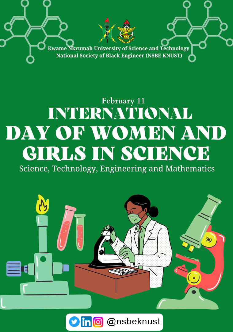 nsbeknust's tweet photo. Today we honour the women and girls in STEM that are doing their best to bring about improvement in the society.
To all the females we say, happy International Day of Women and Girls in Science

#internationalwomensday #internationalgirlsday #femalesinstem #STEM https://t.co/mDPPBEKNlj