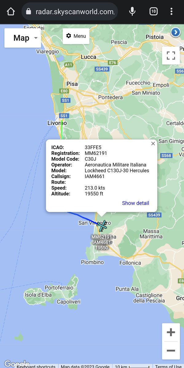 scan_sky's tweet photo. 2nd Italian ๐ฎ๐น Aid Flight Bound For #Syria ๐ธ๐พ To Assist After The #Earthquake.
Italian Air Force ๐ฎ๐น - Lockheed C-130J-30 Hercules - #MM62191 - #IAM4661
Departed From Pisa ๐ฎ๐น & Routing To Beirut Rafic Hariri International Airport ๐ฑ๐ง
The Aid Will Then Travel Onwards To Syria ๐ธ๐พ https://t.co/XFHUW0RRxd