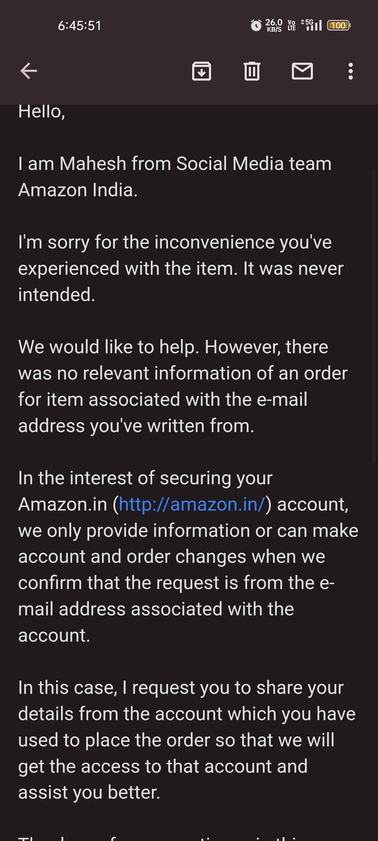 _exoticsoul's tweet image. See how you look into matter 😅😅😅my account is associated with same mail and they say we could not find
#lameexuse 
#amazonfruad 
@JeffBezos 
@amazonIN