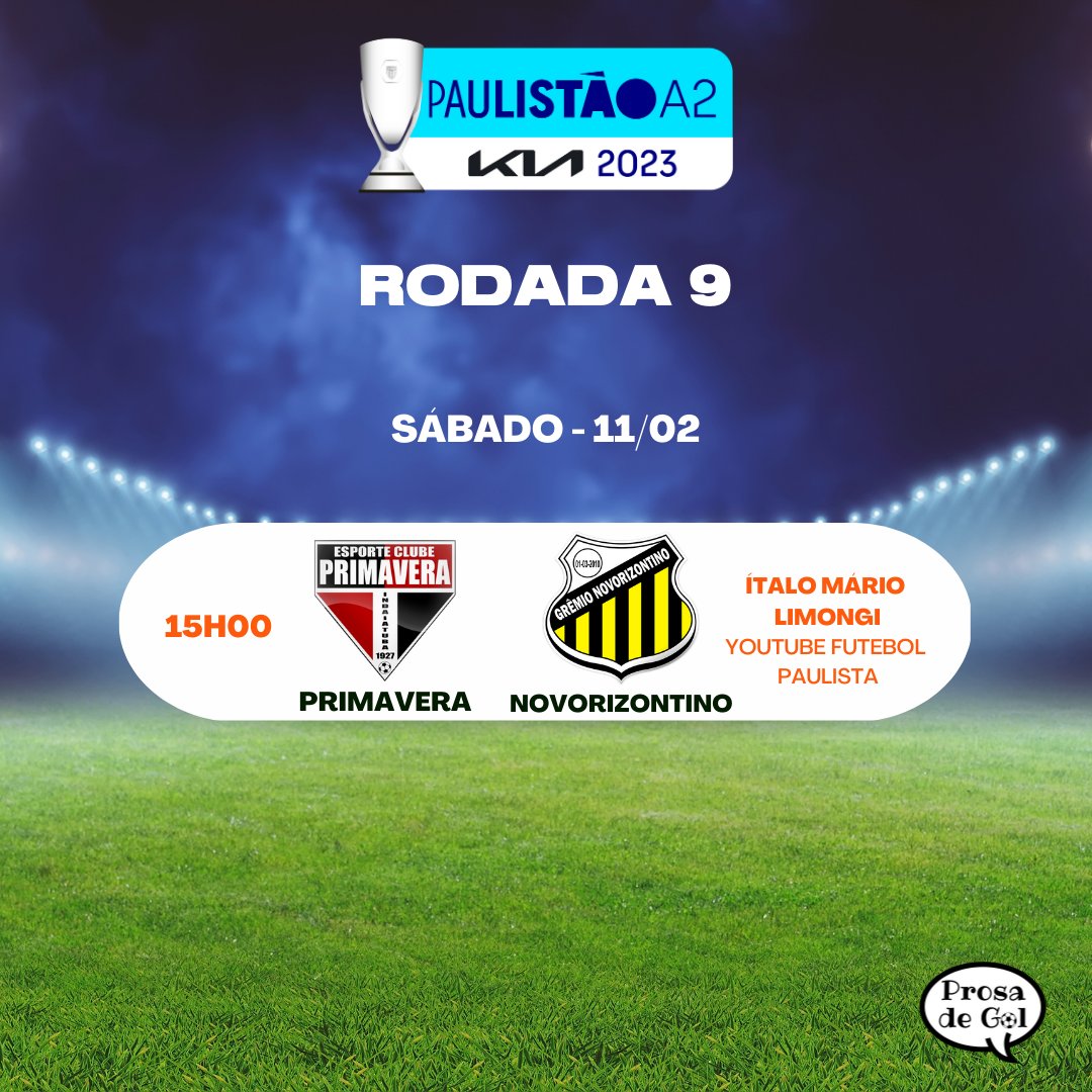 ProsadeGol's tweet photo. PRIMAVERA EM CAMPO
Hoje, às 15 horas, o Fantasma encara o Grêmio Novorizontino, no Gigante da Vila. 
Torcedor indaiatubano, apoie o Primavera na luta pela elite do futebol paulista!
#paulistãoa2 #ecprimavera #avantefantasma https://t.co/ec5n5KCT6b