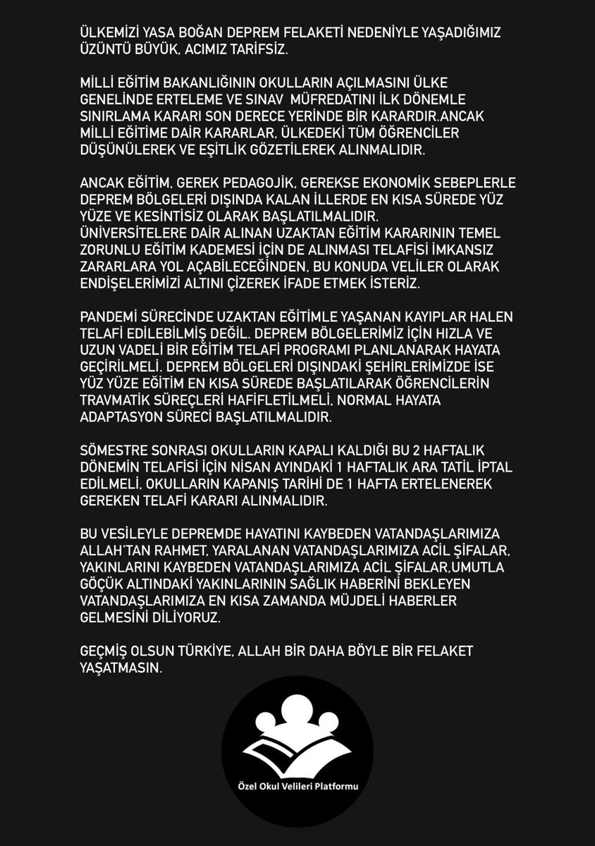 OzelVelileri's tweet photo. @aydinagaoglu @tukonfed @Veli_Der  @ogretmensendika @TOZOK1951 @Ozdebir_NAtalay @ozkurbir @Toder_Ogretmen @ozro_der @rehabilitesart @ozelokulveliler @prof_mahmutozer @tcmeb @tcookgm @CBegitimogretim @fuatoktay @tcbestepe @RTErdogan https://t.co/UsxPQFq2kB