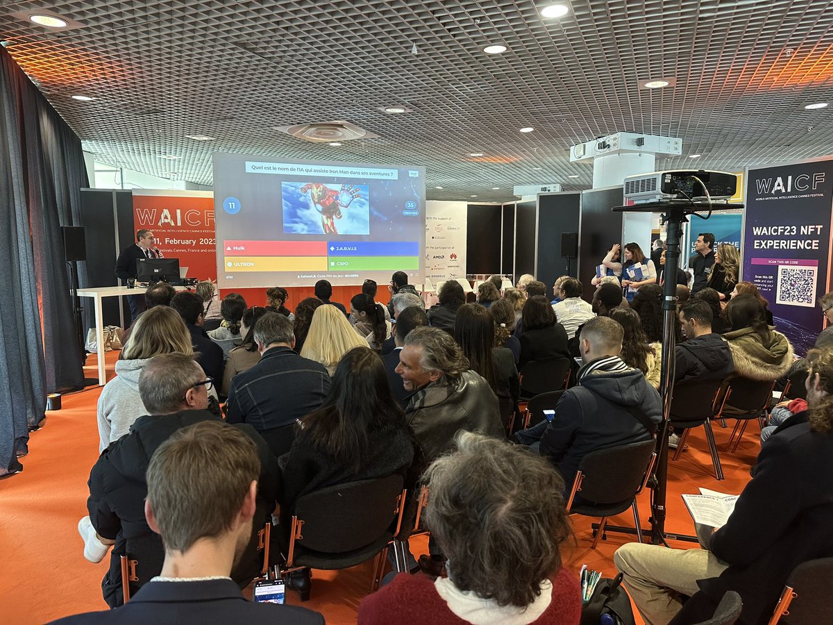 Maison_IA's tweet photo. [#WAICF06 #IAGAMES 🎙️] by «Côte d’Azur France» Terre d’IA!

👾GRAND QUIZ DE LA MIA 
✔️ 20 questions sur l’#IA 
✔️ 50 participants 

Bravo aux 3 gagnants 👏🏆 https://t.co/0tv3s6HC3A
