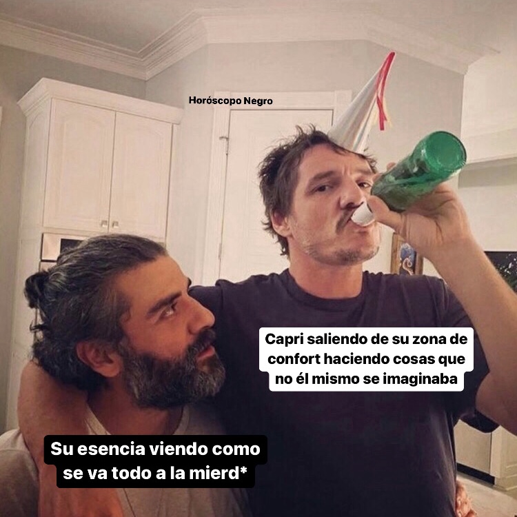 capricornio_hn's tweet photo. Siempre hay algo que nos molesta cuando queremos FIESTA 🥳 #capricornio #horoscoponegro https://t.co/cfW8T01YPV