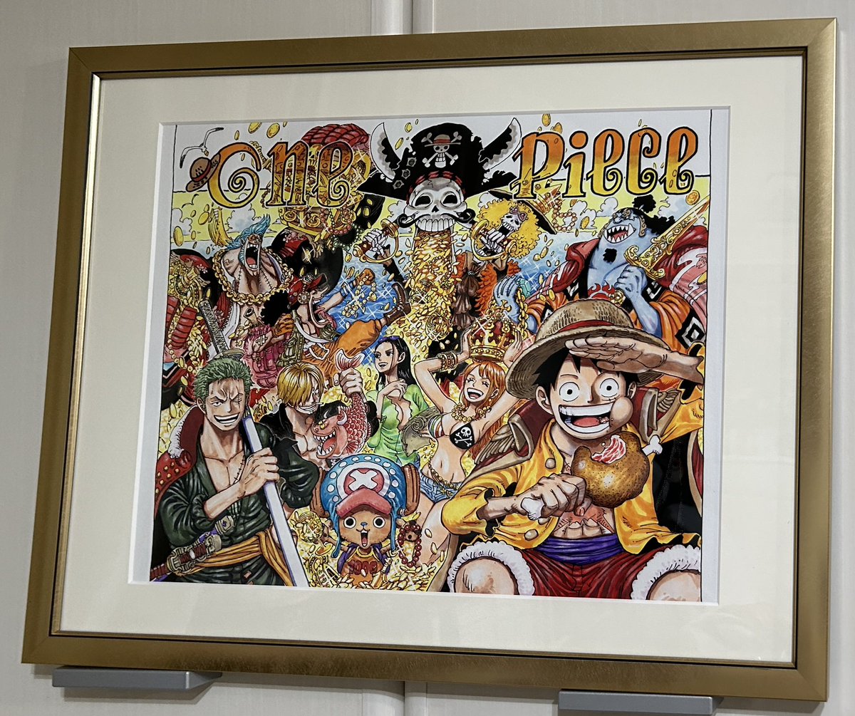 1000話の複製原画がようやく届いた😭 ポスターやキャンバスとは諸々