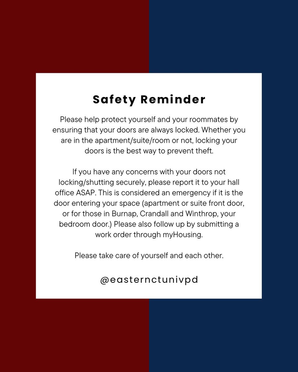 Eastern CT State University Police Department tweet media