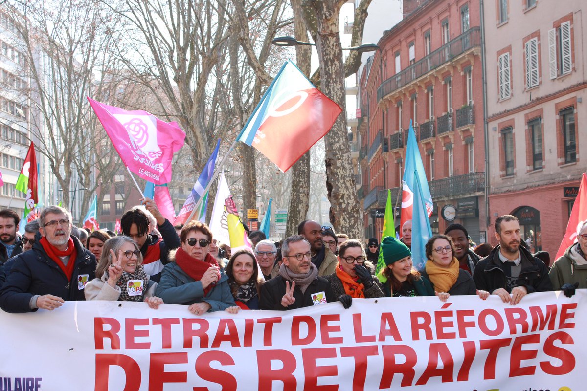 100.000 à #Toulouse pour dire NON à cette réforme des retraites ✊#ReformesDesRetraites