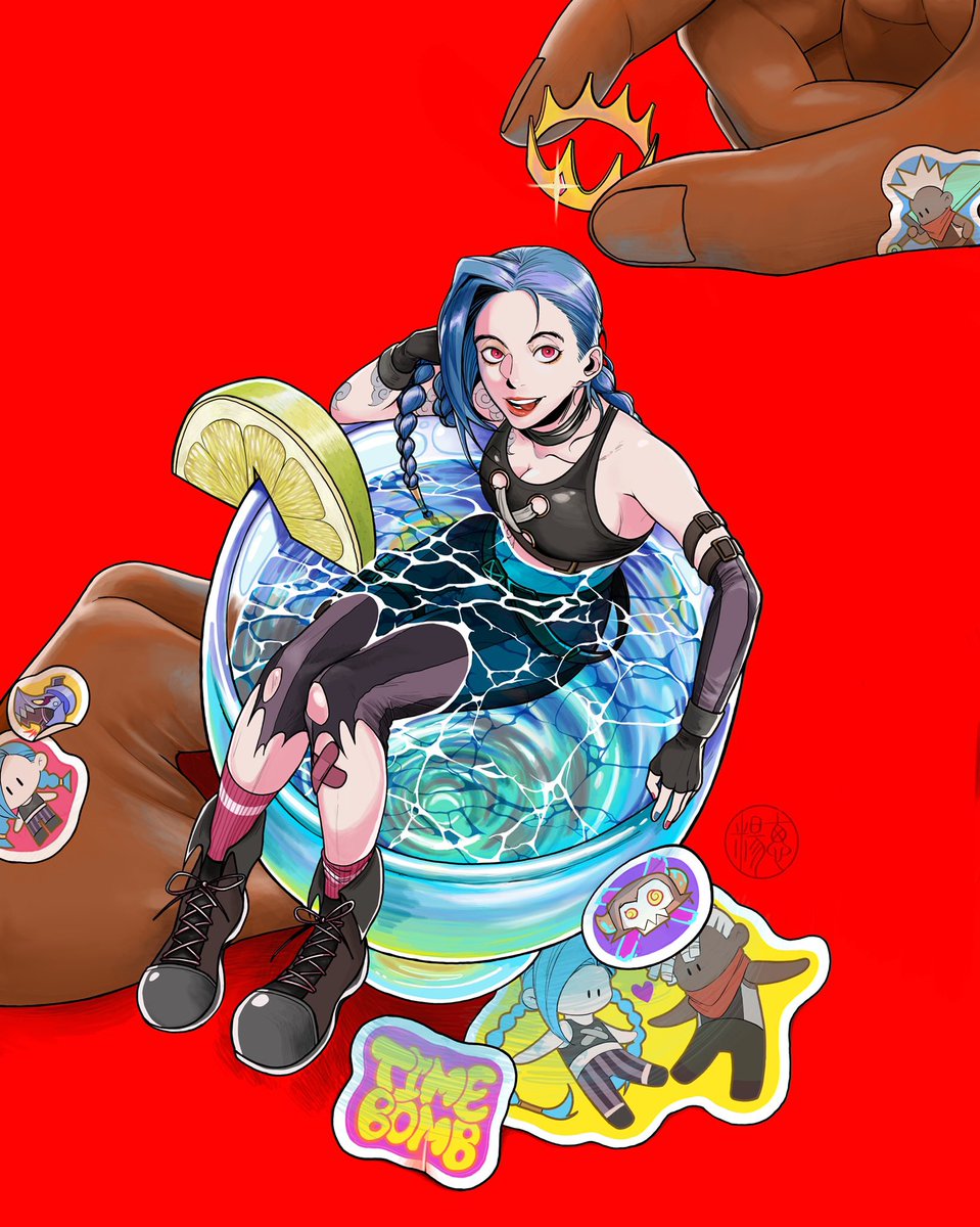 MalfoyAbigail's tweet image. 👑🍹Ekko ordered a cup of Jinx~~

#Ekko #Jinx #ekkojinx #TimeBomb