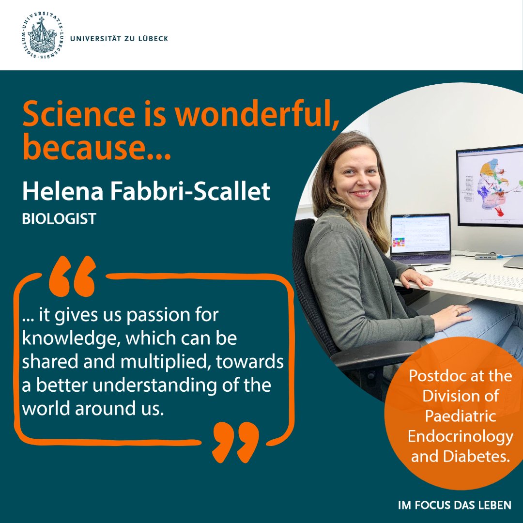 Universität Lübeck (@uniluebeck) on Twitter photo Heute ist der Internationale Tag der Frauen und Mädchen in der Wissenschaft. Wir stellen einige unserer Nachwuchsforscherinnen vor 👩🏻🔬 : Helena Fabbri-Scallet forscht in der Pädiatrischen Endokrinologie der <a href="/UniLuebeck/">Universität Lübeck</a>.
#WomenInScienceDay #WomenInScience #February11 Heute ist der Internationale Tag der Frauen und Mädchen in der Wissenschaft. Wir stellen einige unserer Nachwuchsforscherinnen vor 👩🏻🔬 : Helena Fabbri-Scallet forscht in der Pädiatrischen Endokrinologie der <a href="/UniLuebeck/">Universität Lübeck</a>.
#WomenInScienceDay #WomenInScience #February11