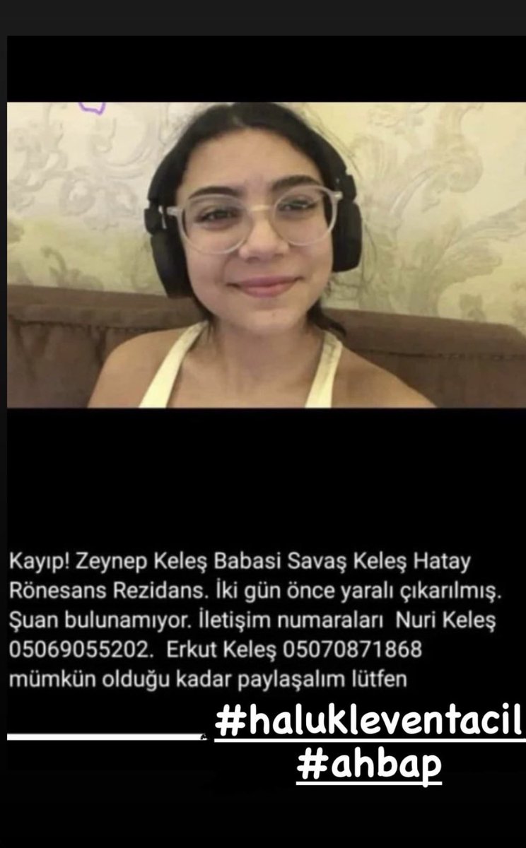 ialdyg's tweet photo. ⁦@ahbap⁩  ⁦@AFADBaskanlik⁩ ⁦@haluklevent⁩  ⁦@112acilcagritrt⁩ https://t.co/ACqH1lFCD0