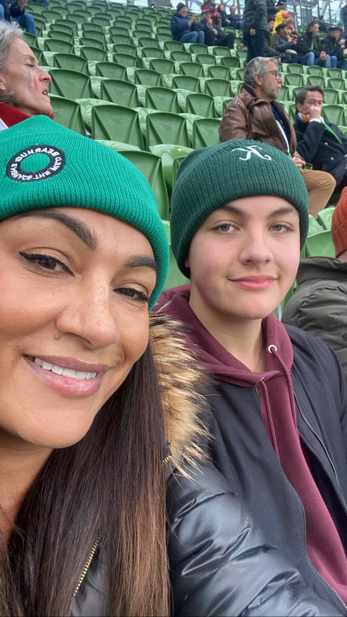 First time for the cub! Come on Ireland!! #shouldertoshoulder