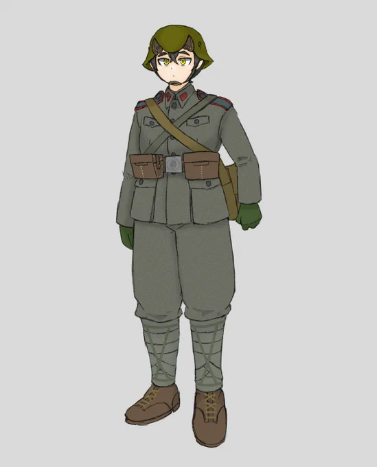 鬼軍今昔(初めて描いた鬼軍と現在) 