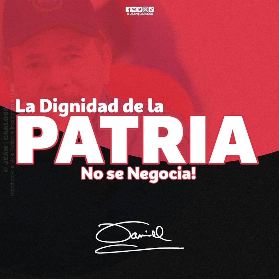 (Hilo)

Aquel que conspira sirviéndole a los intereses de los intervencionistas, de los imperialistas, ese 
sencillamente se está apartando de Nicaragua, está dejando de ser nicaragüense, está negando su 
Identidad y su Nacionalidad, 

#NoPudieronNiPodran 
#PLOMO19