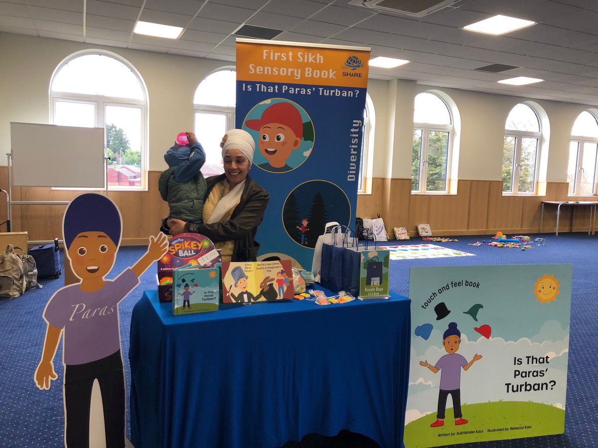 We are at the Luton Sikh NeuroDiversity Network event today. Pop down to see us &amp; pick up the first EVER #sikh sensory book! 

Support us by purchasing this book, retweeting this &amp; enabling us to invest into more #neurodiverse resources ! 

🛍️: Sharecharityuk.com/shop 
<a href="/shrg_ngo/">Sikh Human Rights Group</a>