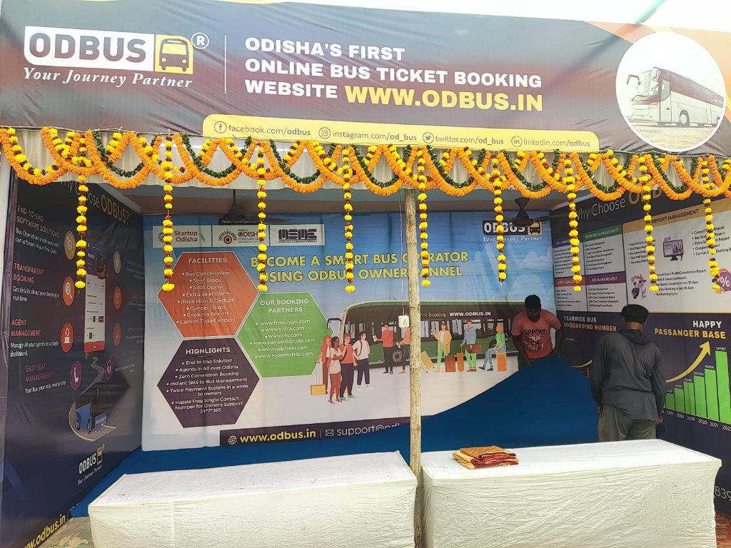 ODBUSOfficial's tweet photo. 1st Day of All Odisha Bus Owner's Association Triennial Convention at Puri, Odisha.😍🚌

ODBUS Stall No: 𝟏

Come &amp; meet us!🙂
https://t.co/G3ydEsCls5

#AOBOA @AOBOAssociation #odbus 
#busbooking #busservice #booknow #luxurybus #tourlife #booking #onlinebooking #buslovers #odisha https://t.co/BLxZpXGqT9
