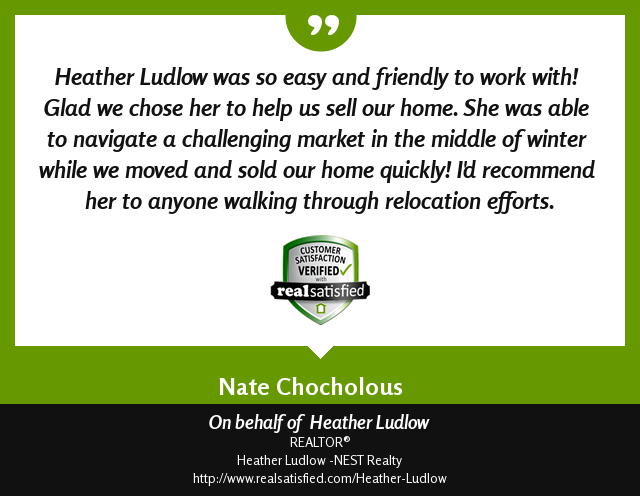 HeatherLudlow's tweet photo. I'm always thrilled when a happy client expresses their happiness. https://t.co/lNIY29Ye0N via @realsatisfied https://t.co/r1eI9WwpdJ