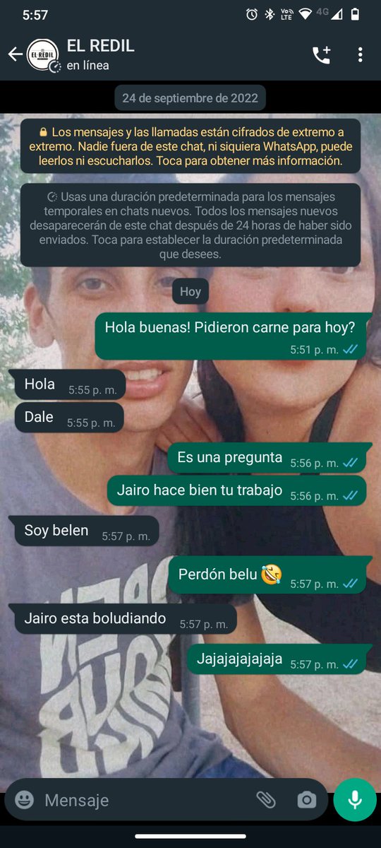 ludmii_rc's tweet photo. Nadie:
Absolutamente nadie:
Los de la carnicería que les venden a mi trabajo y yo:

 Por suerte somos todos serios. Estos son los verdaderos encargados jajaja https://t.co/c9GCi6Q6q8