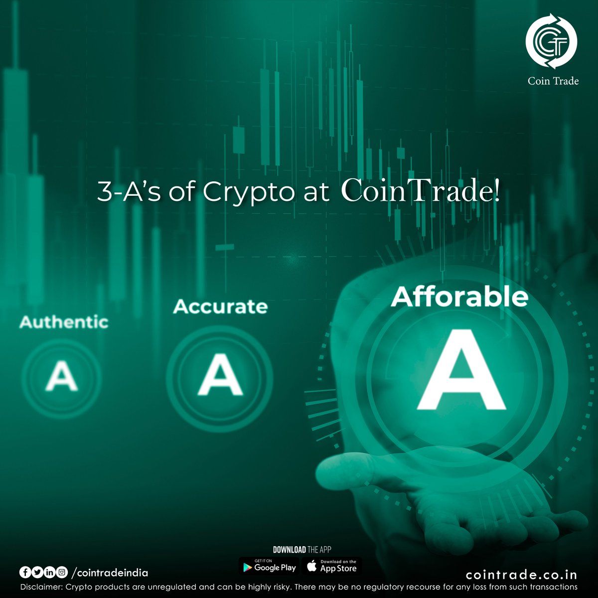 CoinTradeindia's tweet photo. CoinTrade helps its investors to avail themselves of the best of Crypto via its distinctive features. 

Download #Cointrade App now:- https://t.co/Sa9IAlUKSa

#realtimecrypto #pricealert #BullishCrypto https://t.co/x6buVH68XY