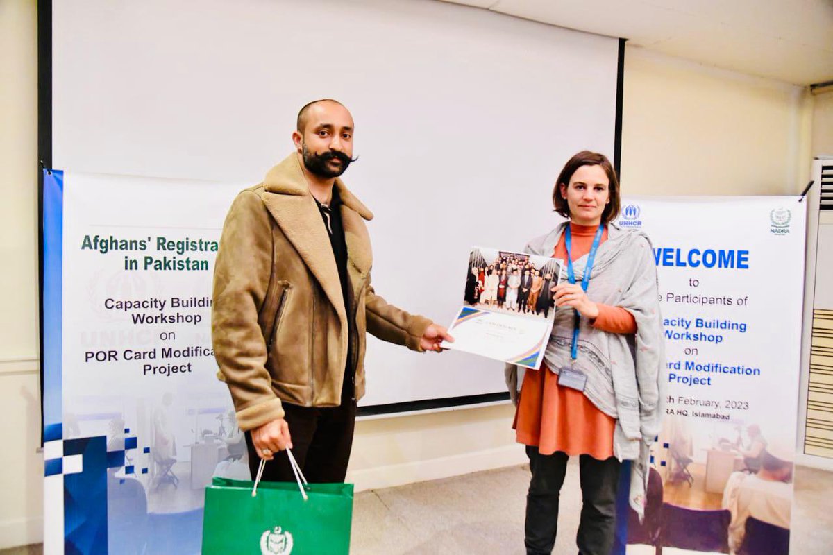 A Fruitful workshop between #NADRA &amp; #UNHCR for the Registration of Afghan Refugees in Pakistan 🇵🇰 <a href="/Refugees/">UNHCR, the UN Refugee Agency</a>  <a href="/arzakkhan/">Arzak Khan</a> <a href="/NadraPak/">NADRA</a>