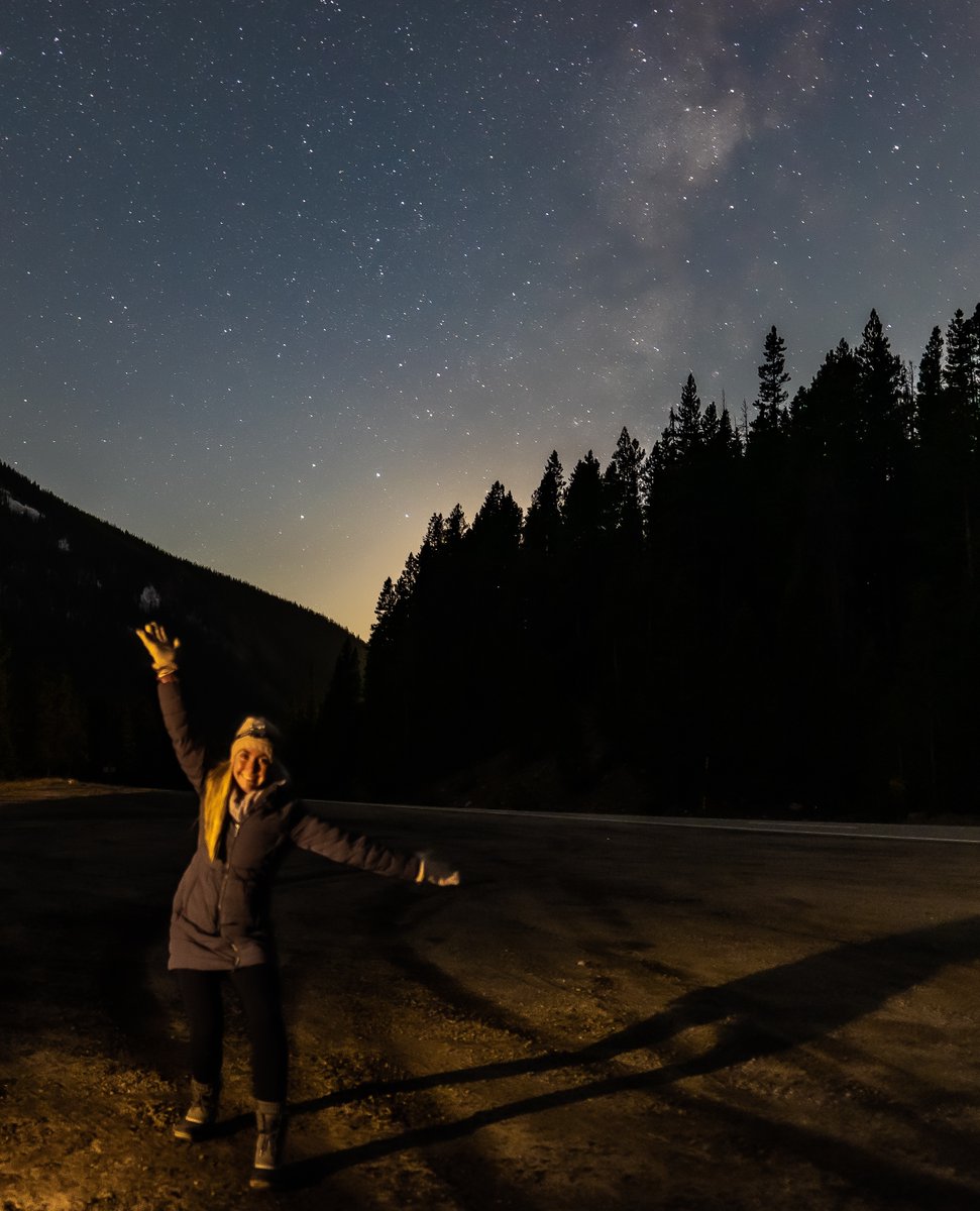 Traveling solo?  Let us host you on a safe adventure under the stars where you learn to take selfies like this!  Book an experience at our linkin bio. 

#astrophotography #milkyway #denvernow #discovercolorado #colorado #coloradotravel #solotravel #womenexplore #womenwhotravel