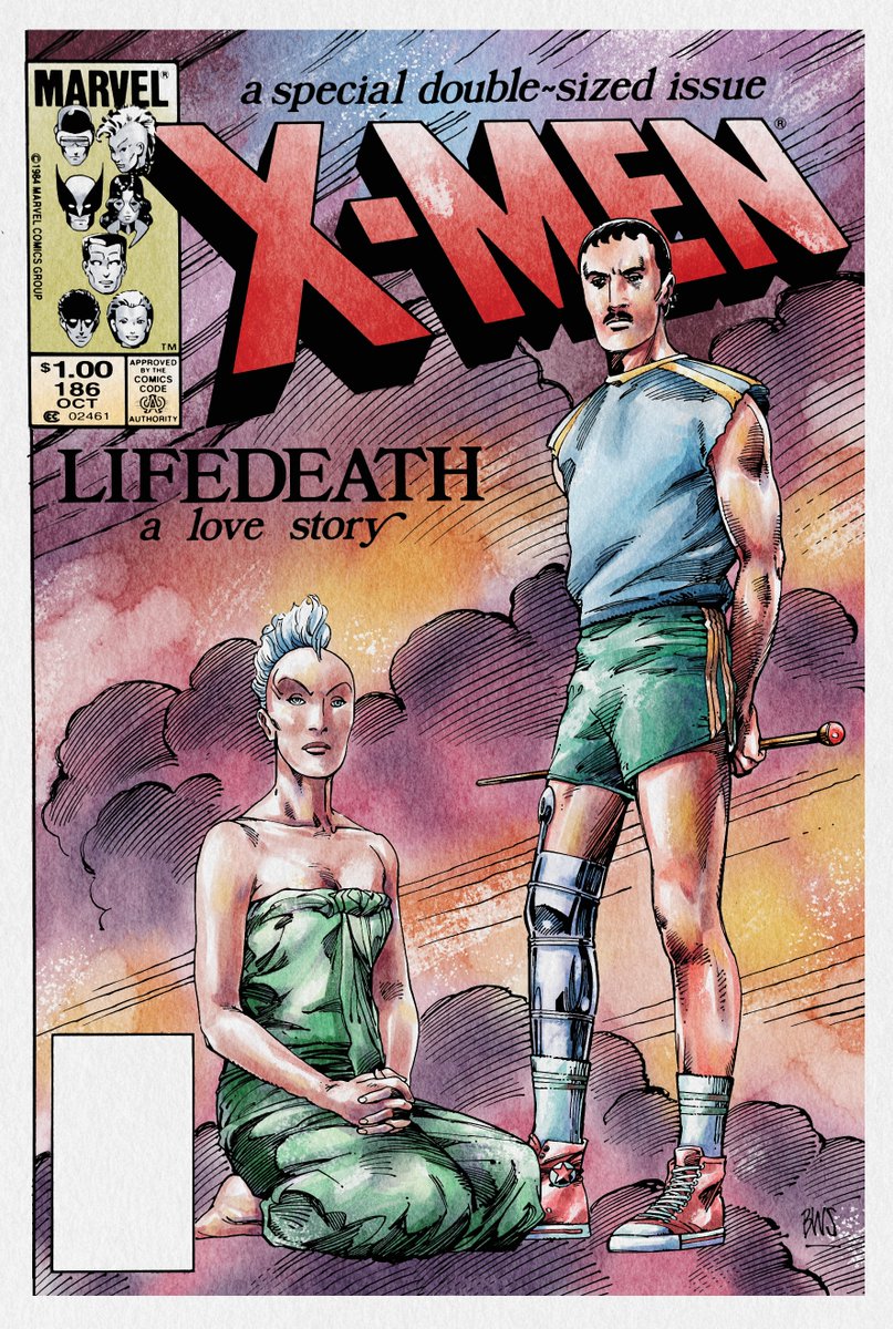 A bit late but  more testing digital watercolors, this time with the flats by @whoisrico for <a href="/ColorJams/">ColorJam</a>  over this magnificent cover by Barry Windsor-Smith.
#colorjams #color #comic #marvel #marvelcomics #barrywindsorsmith #xmen #storm #forge