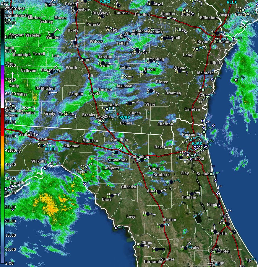 NWS Jacksonville on Twitter "The 11 Feb 2023 845 a.m. radar shows