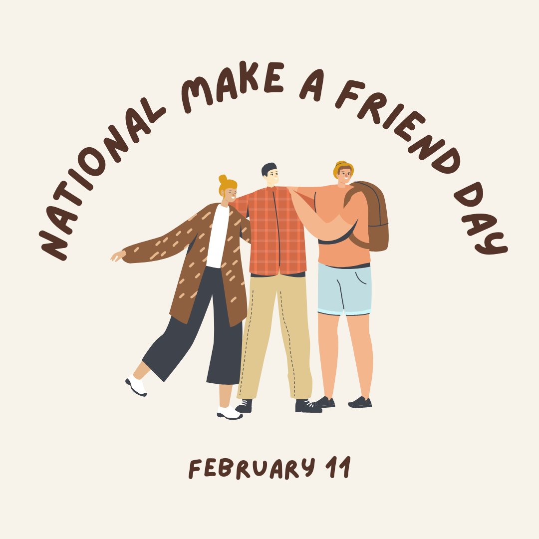 nancycounselor's tweet image. Happy National "Make a Friend Day!"
#makeafriend #friendships