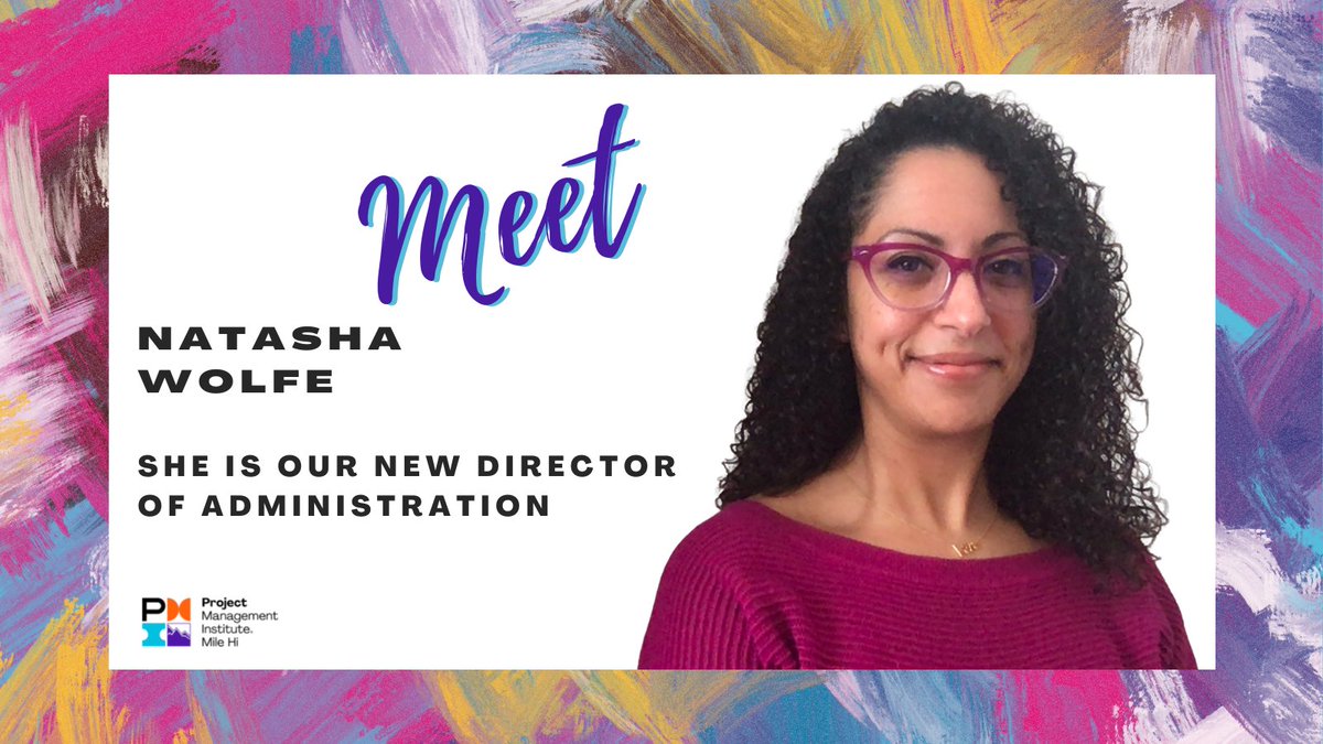 PMIMileHi's tweet photo. Meet 👋 Natasha A.S. Wolfe, our Director of Administration. She is a Certified Scrum Master and is responsible for all the administration and organization of the PMI MileHi Board. Please help us welcome her to the team.
#PMI #milehichapter #volunteer #events #womeninleadership https://t.co/kV45vjoxNA