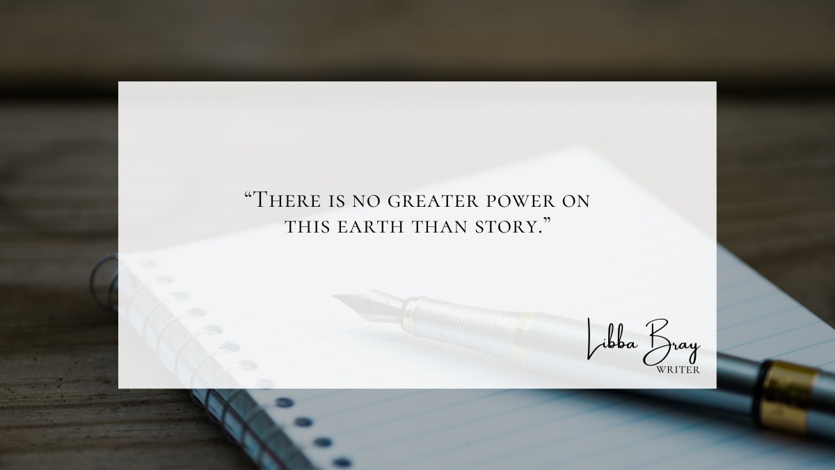 Unite4Copyright's tweet photo. “There is no greater power on this earth than story.” — #writer Libba Bray #SaturdayVibes https://t.co/3l7D4KJcQG