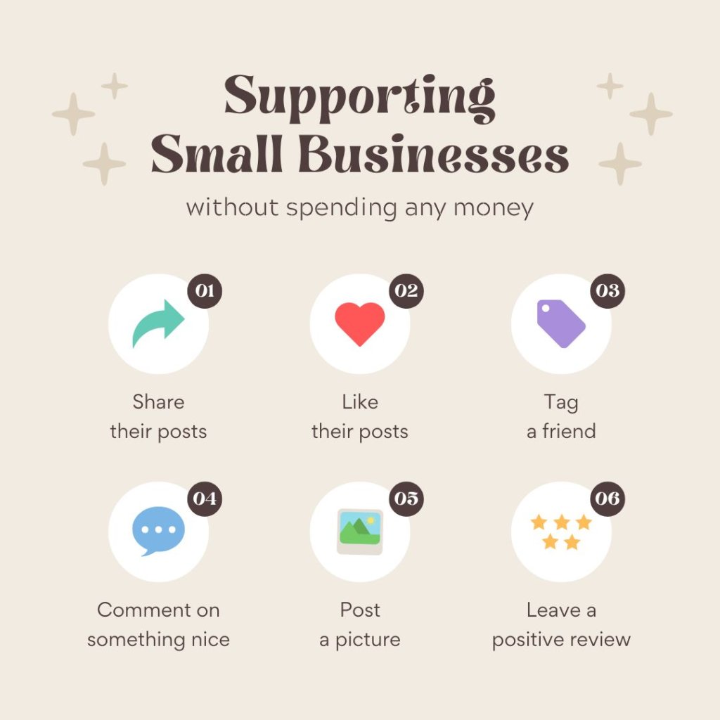 Take small steps to support small businesses today 🙌

#Supportsmallbusiness #smallbusinessproud