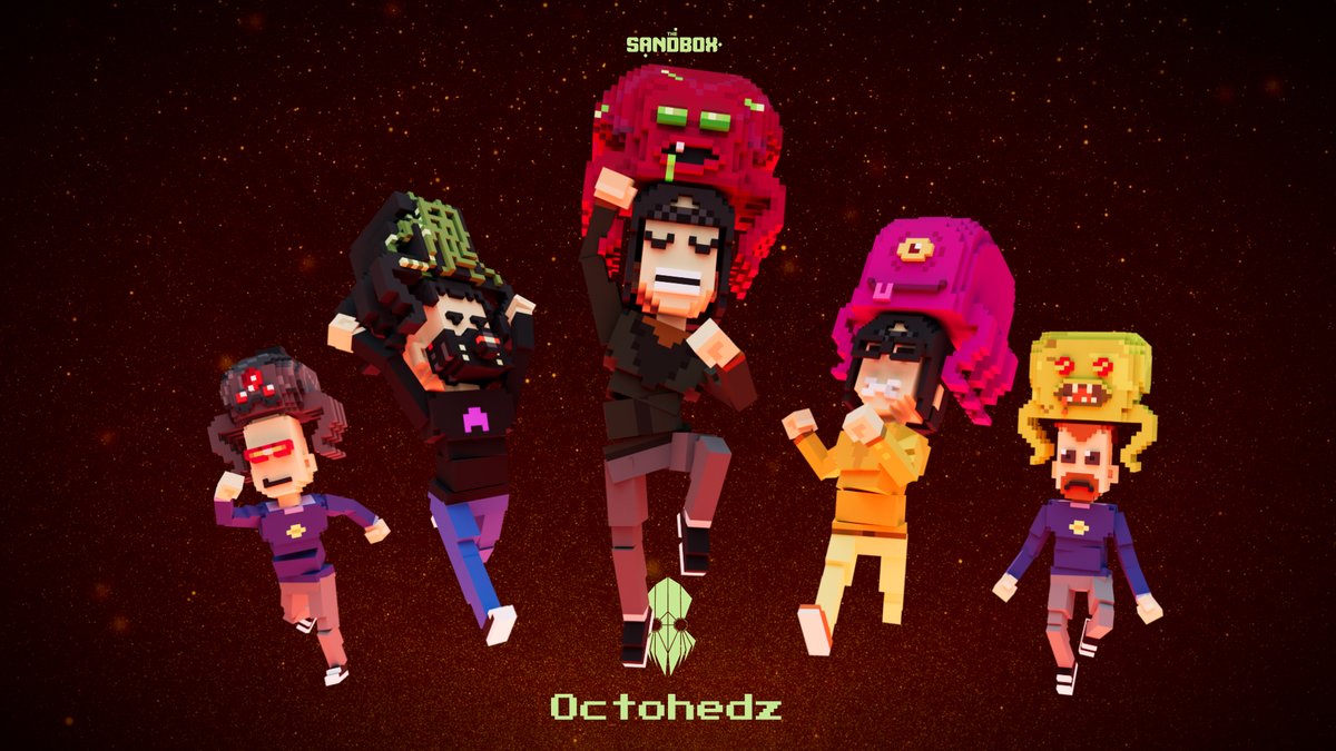 TheSandboxGame's tweet photo. 🐙 @OctoHedz are coming to invade #TheSandbox 🛸 Be prepared for Feb 13! 🐙 https://t.co/ATc7ZMaHG9