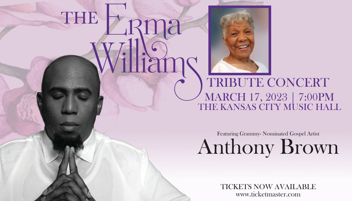 ErmaLWilliams's tweet photo. ICYMI: Tickets are now on sale starting at $50 for #ELWTRIBUTE featuring @AJBlive. Reserve your seat here https://t.co/Uwy5tFEOX0 https://t.co/G5WdzmZTwm