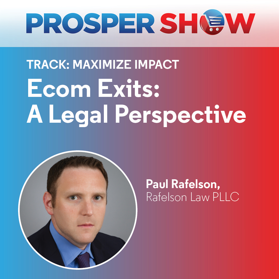 TheProsperShow's tweet photo. Join us at #ProsperShow for a thought-provoking session with Paul Rafelson on how to protect your business. Get ready to learn, grow and succeed. 

#Prosper2023 #entrepreneurship #exommercecounsel #protectyourbusiness #sellyourbusiness https://t.co/FT4lou6K38