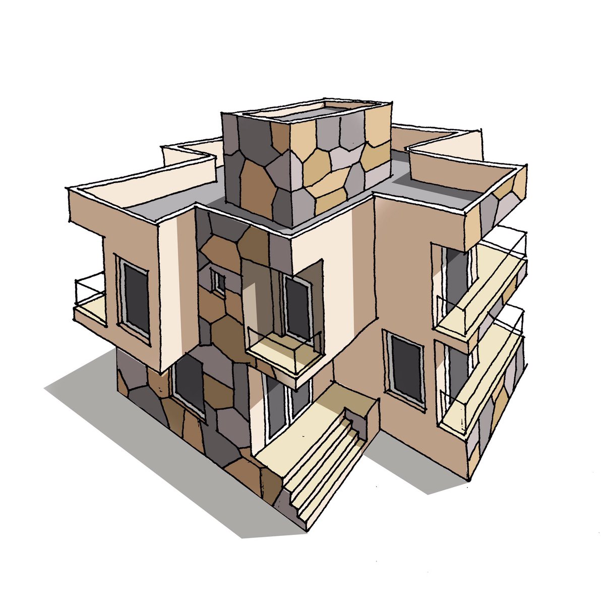 masoudfarhad's tweet photo. #3dmodeling #sketch #PERSPECTIVE #3Dart #architecture #NFT #NFTs #illustration #illustrationart #art #villa #mason #Artists #arte 
3D modeling without software https://t.co/pY1Ja78hEA