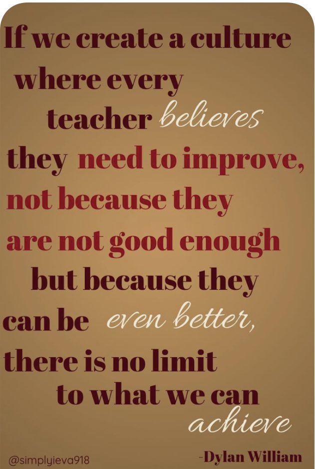 AngieHanlin's tweet photo. This is so true!! As leaders, it is our responsibility to create this type of culture in our schools and districts. https://t.co/7fpzmj6OI6