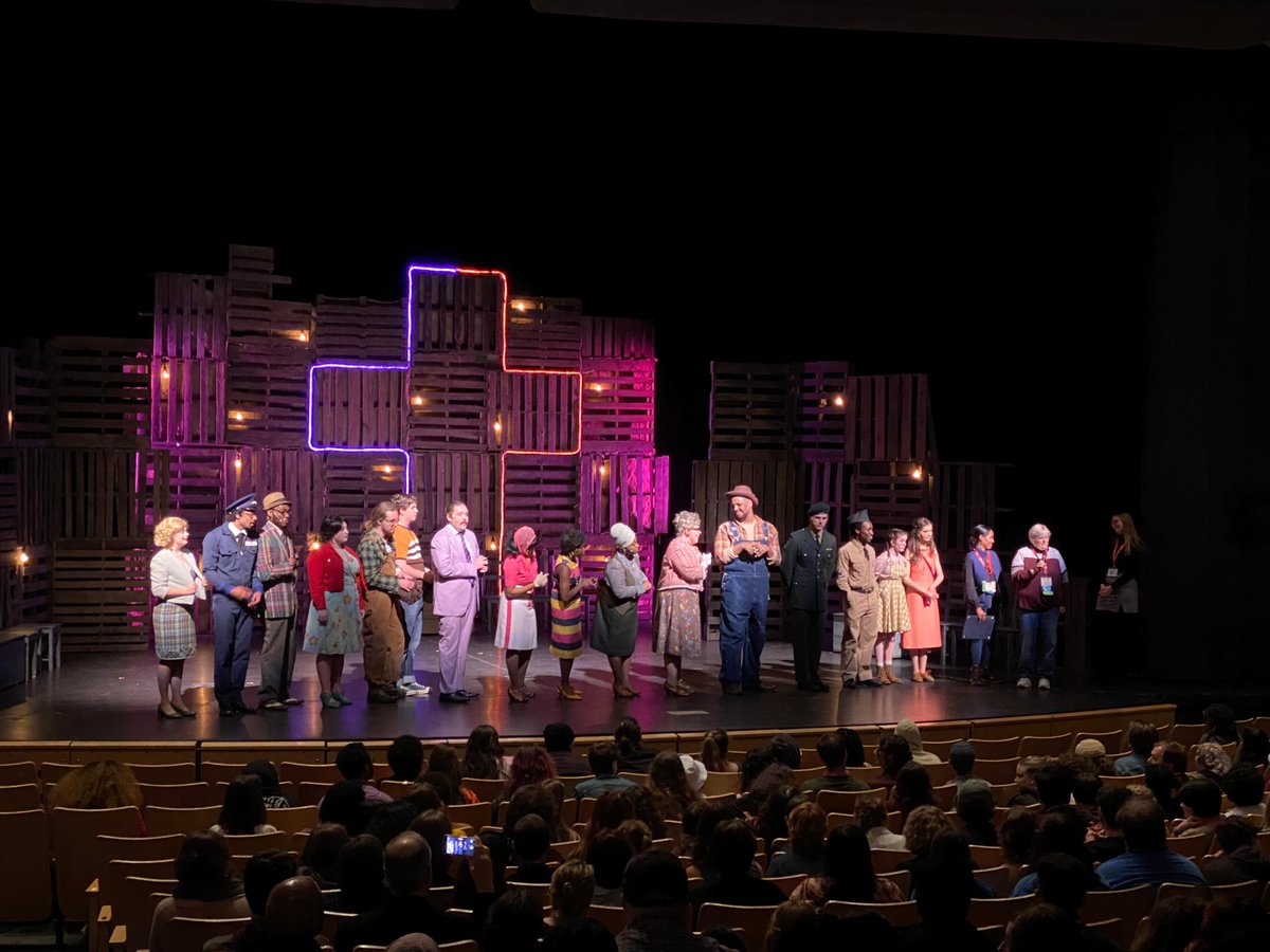 KCACTF4's tweet photo. Last night the cast and crew of Violet took us on a journey to Tulsa and through our hearts, and the DTM folks received well deserved accolades.  Tonight, the Festival Gala closes a fantastic week with awards and performances. https://t.co/8GR4qj7RvK