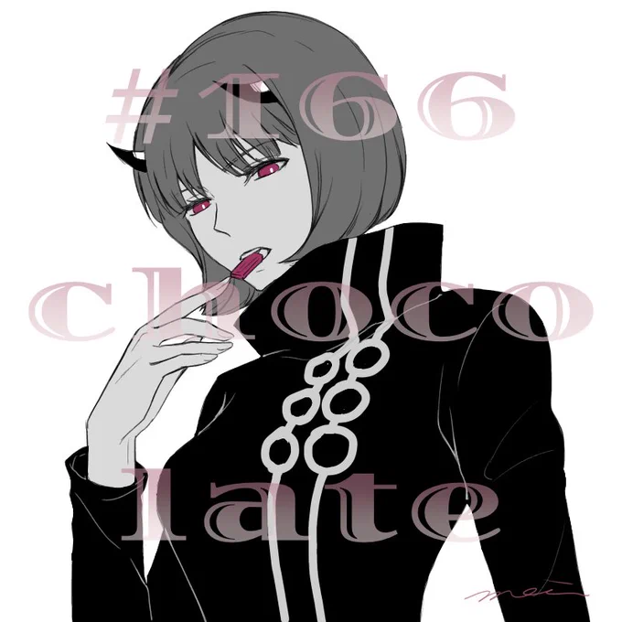 お題「チョコレート」#アフト版深夜の真剣お絵かき60分一本勝負Ruby Chocolate/MIRANot just sweet. 