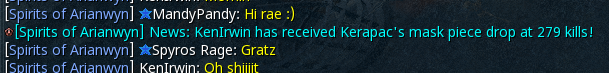 SoA_RS's tweet photo. Congratulations KenIrwin on receiving Kerapac's mask piece at 279 kills!

#soa #runescape #kerapac #rs3 https://t.co/NwJZXfy1Hq